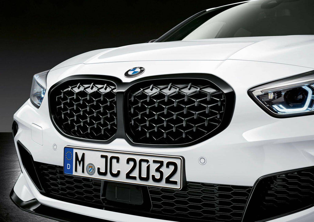 Genuine BMW M Performance Gloss Black Honeycomb Grille for BMW 1 Series & M135i (2019-2024, F40) - AUTOID® - Front Grille - BMW M Performance