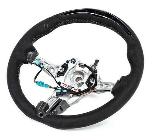 Genuine M Performance Full Alcantara LED Steering Wheel for BMW M2 Competition F87 (2018-2021) - AUTOID® - Steering Wheels - BMW M Performance