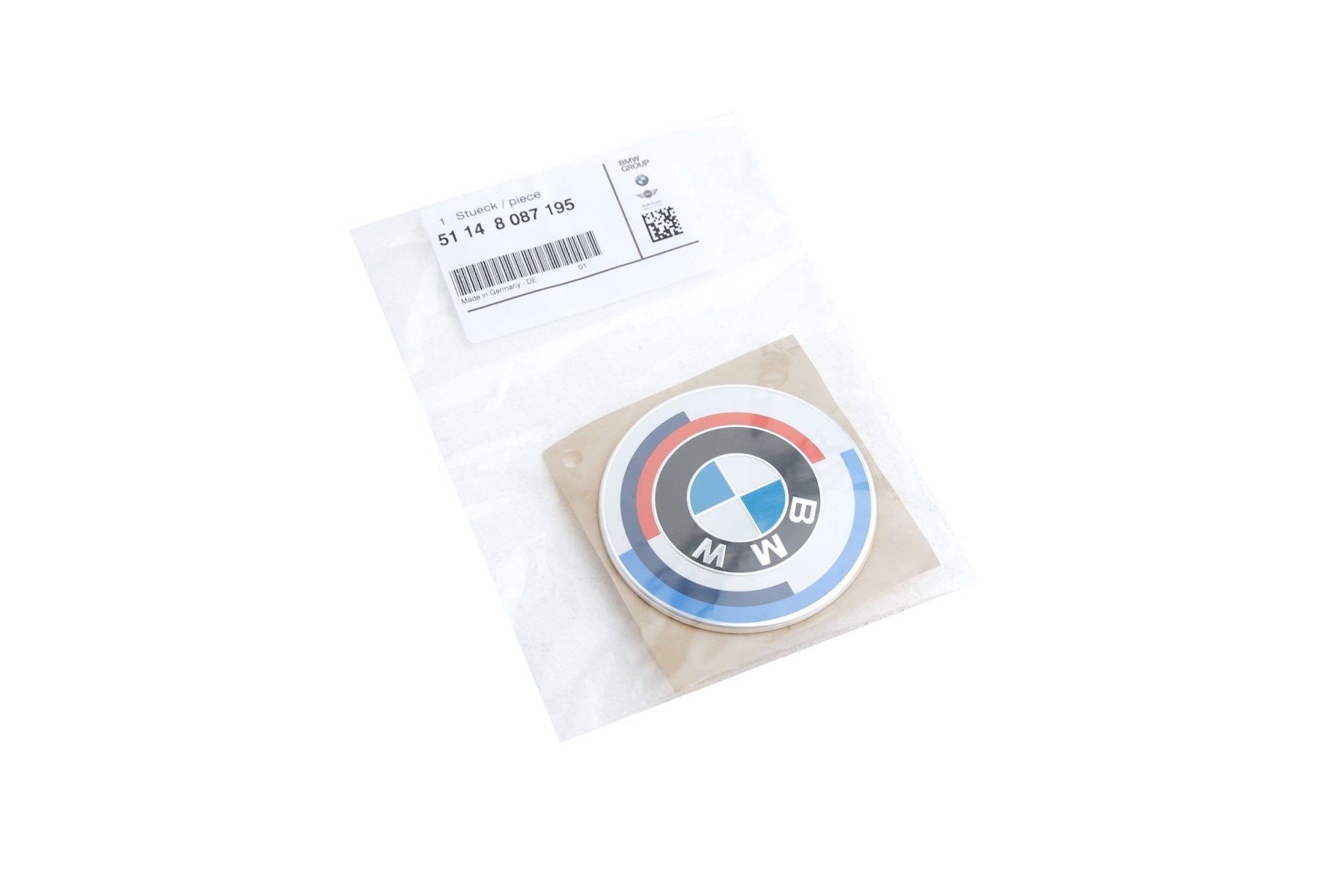 Genuine M Performance Heritage 50 Years Bonnet and Boot Badge Emblems - AUTOID® - Model Badges - BMW M Performance