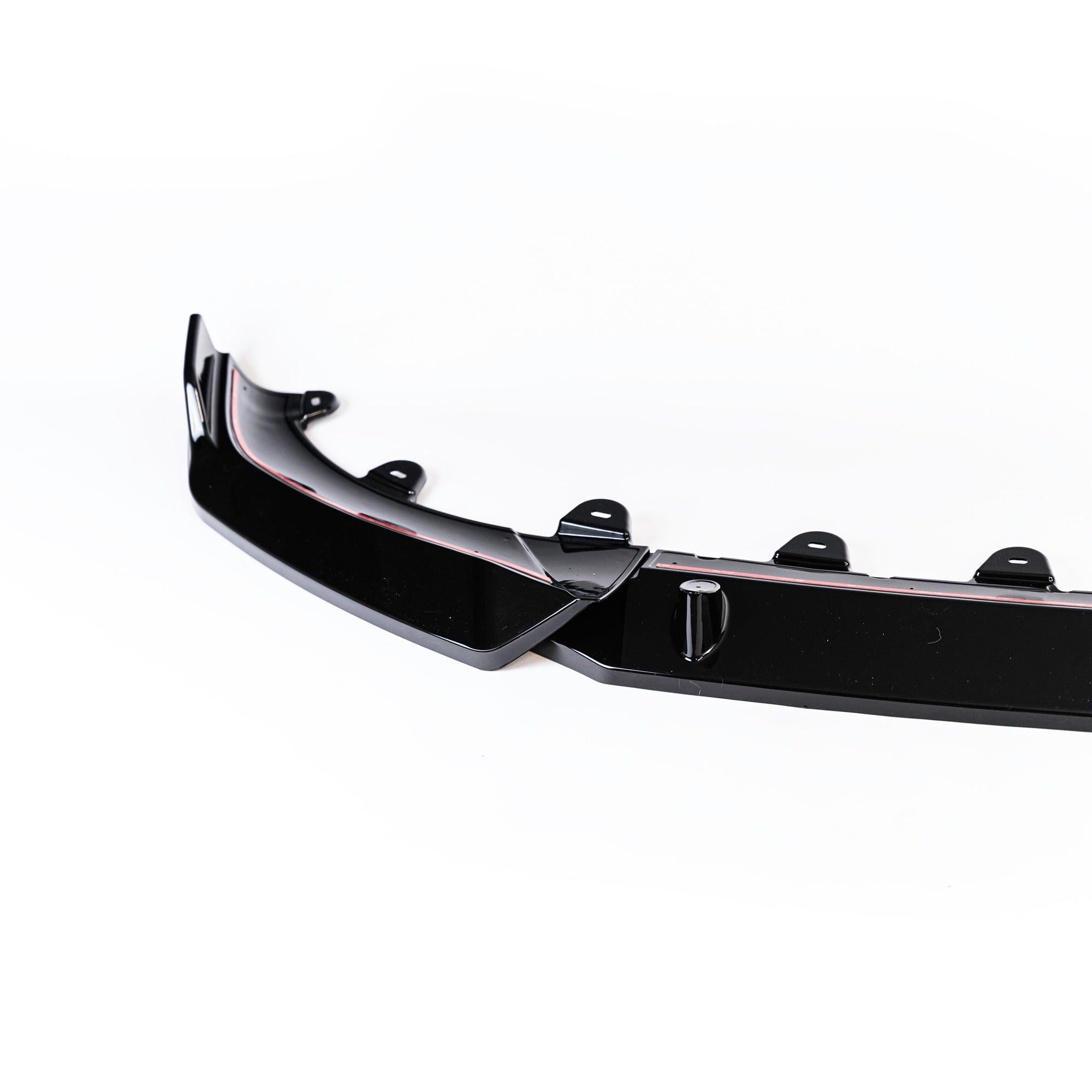 Gloss Black Competition Front Splitter for BMW iX3, X3 LCI & X4 LCI (2021+, G01 G02) - AUTOID - Front Lips & Splitters - Essentials