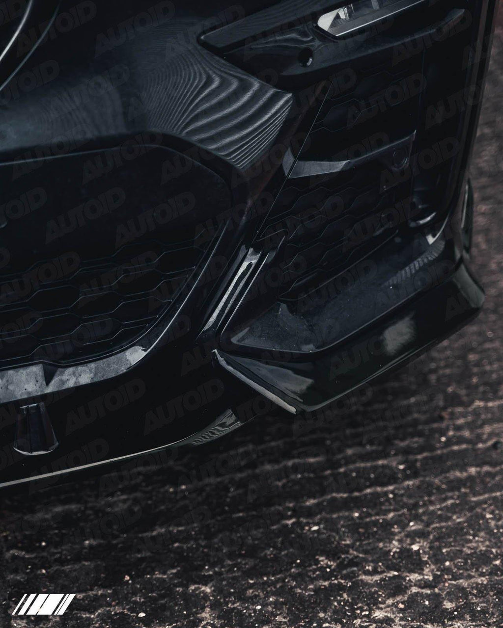 Gloss Black Competition Front Splitter for BMW X7 by FORM (2018+, G07) - AUTOID® - Front Lips & Splitters - FORM Industries