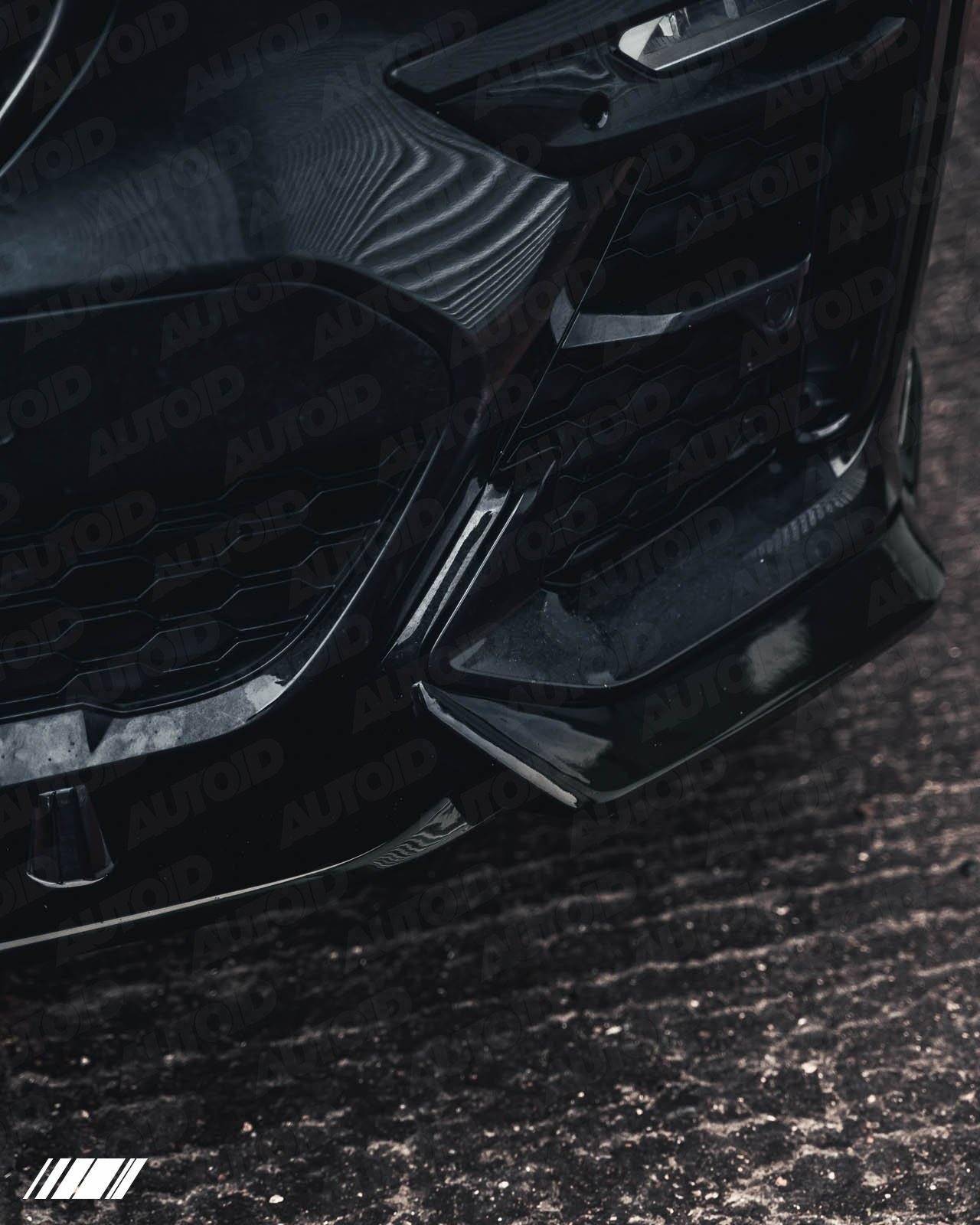 Gloss Black Competition Front Splitter for BMW X7 by FORM (2018+, G07) - AUTOID® - Front Lips & Splitters - FORM Industries