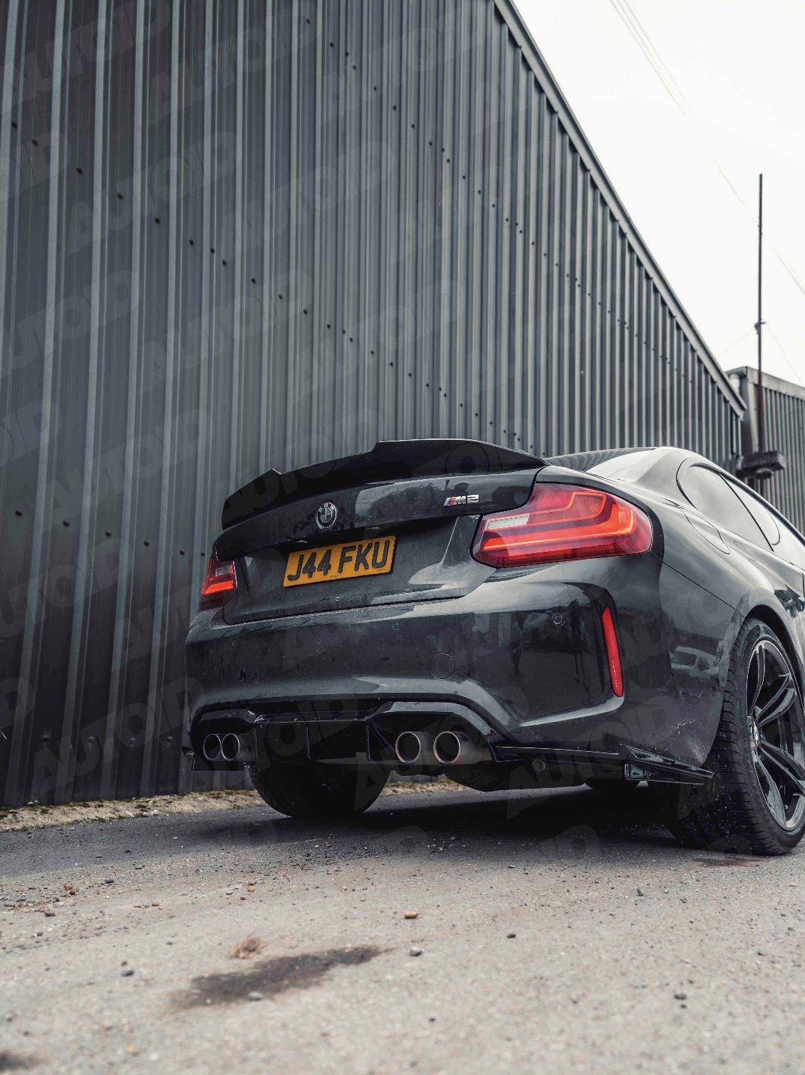 Gloss Black Competition Rear Diffuser for BMW M2 & M2 Competition (2015 - 2021, F87) - AUTOID - Rear Diffusers - Essentials