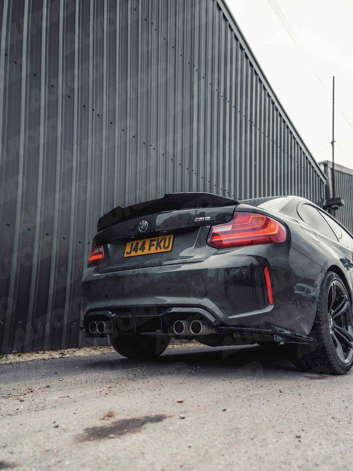 Gloss Black Competition Rear Diffuser for BMW M2 & M2 Competition (2015 - 2021, F87) - AUTOID - Rear Diffusers - Form Industries