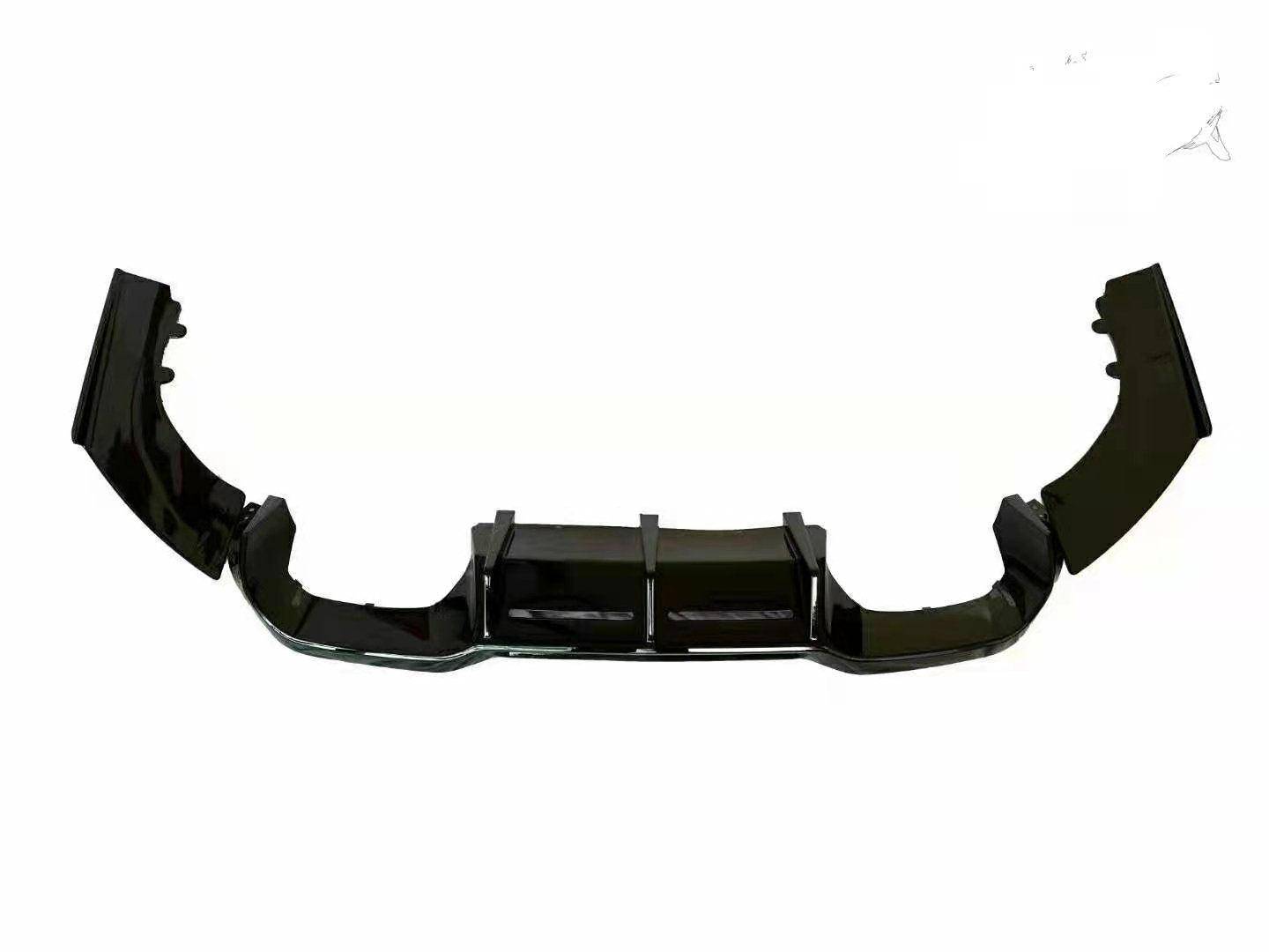 Gloss Black Competition Rear Diffuser for BMW M2 & M2 Competition (2015 - 2021, F87) - AUTOID - Rear Diffusers - Form Industries