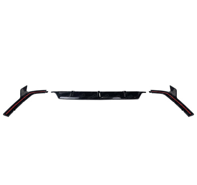 Gloss Black Competition Rear Diffuser Set for BMW X7 (2018+, G07) - AUTOID - Rear Diffusers - Essentials