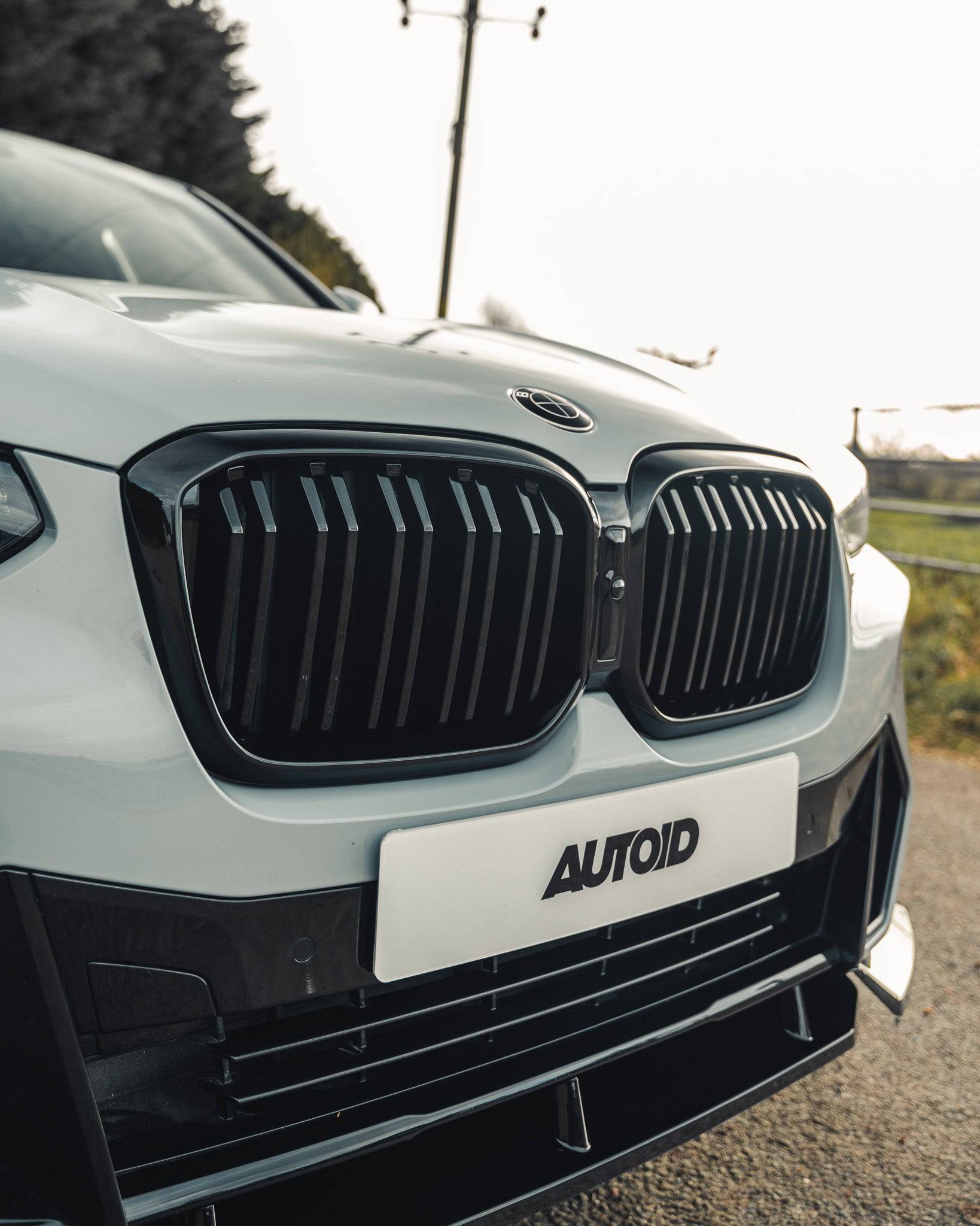 Gloss Black Kidney Grille for BMW X3 LCI & X4 LCI (2021+, G01 G02) - AUTOID - Front Grille - Essentials