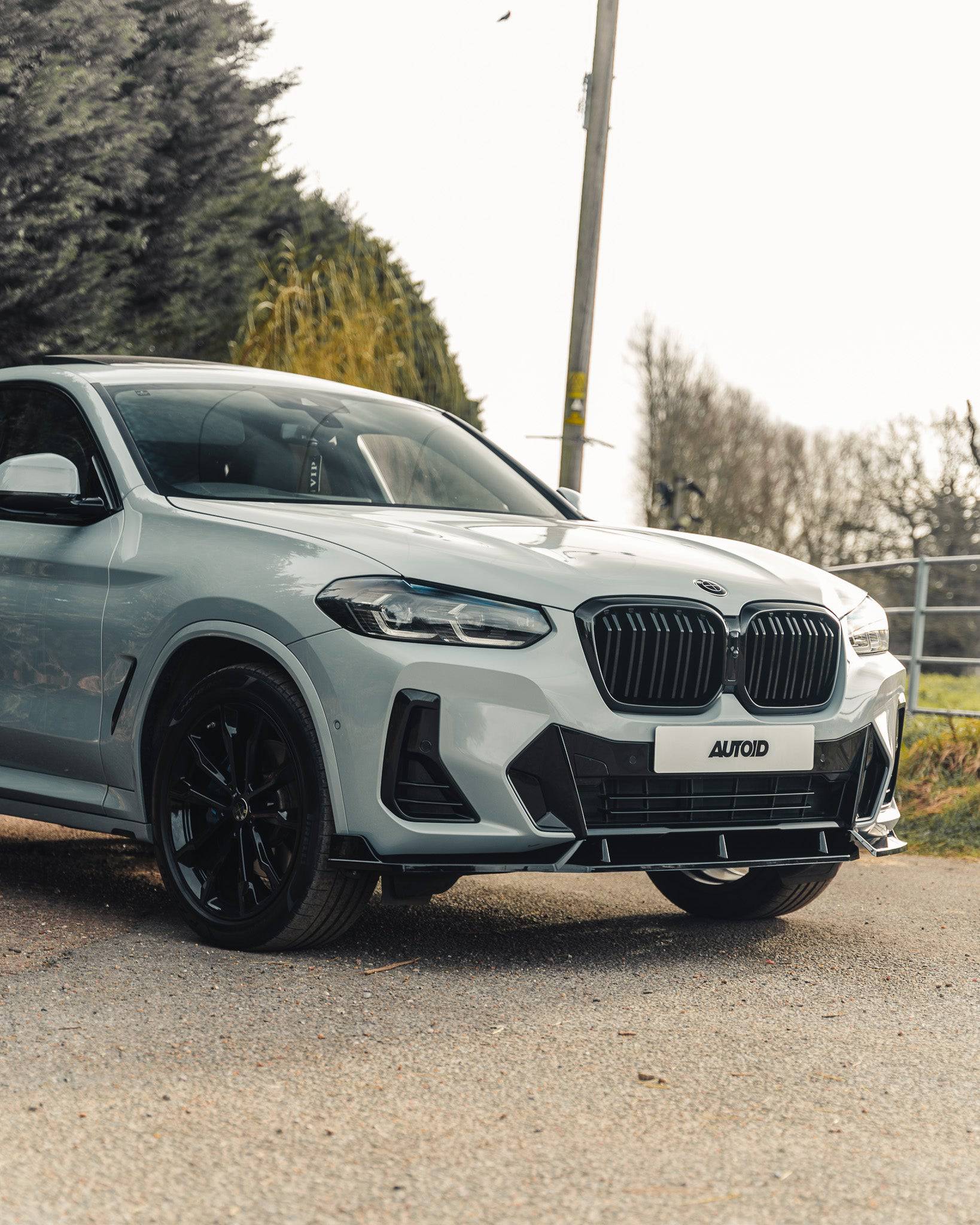 Gloss Black Kidney Grille for BMW X3 LCI & X4 LCI (2021+, G01 G02) - AUTOID - Front Grille - Essentials