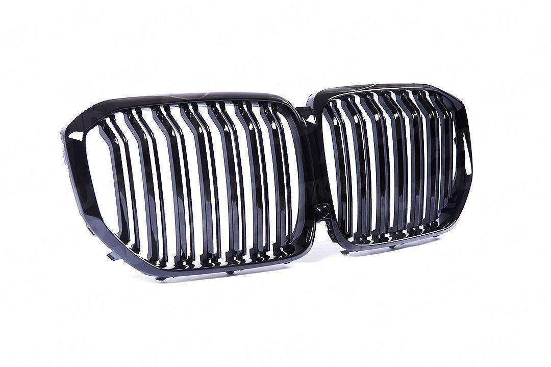 Gloss Black Kidney Grille for BMW X7 (2018+, G07) - AUTOID - Front Grille - Essentials