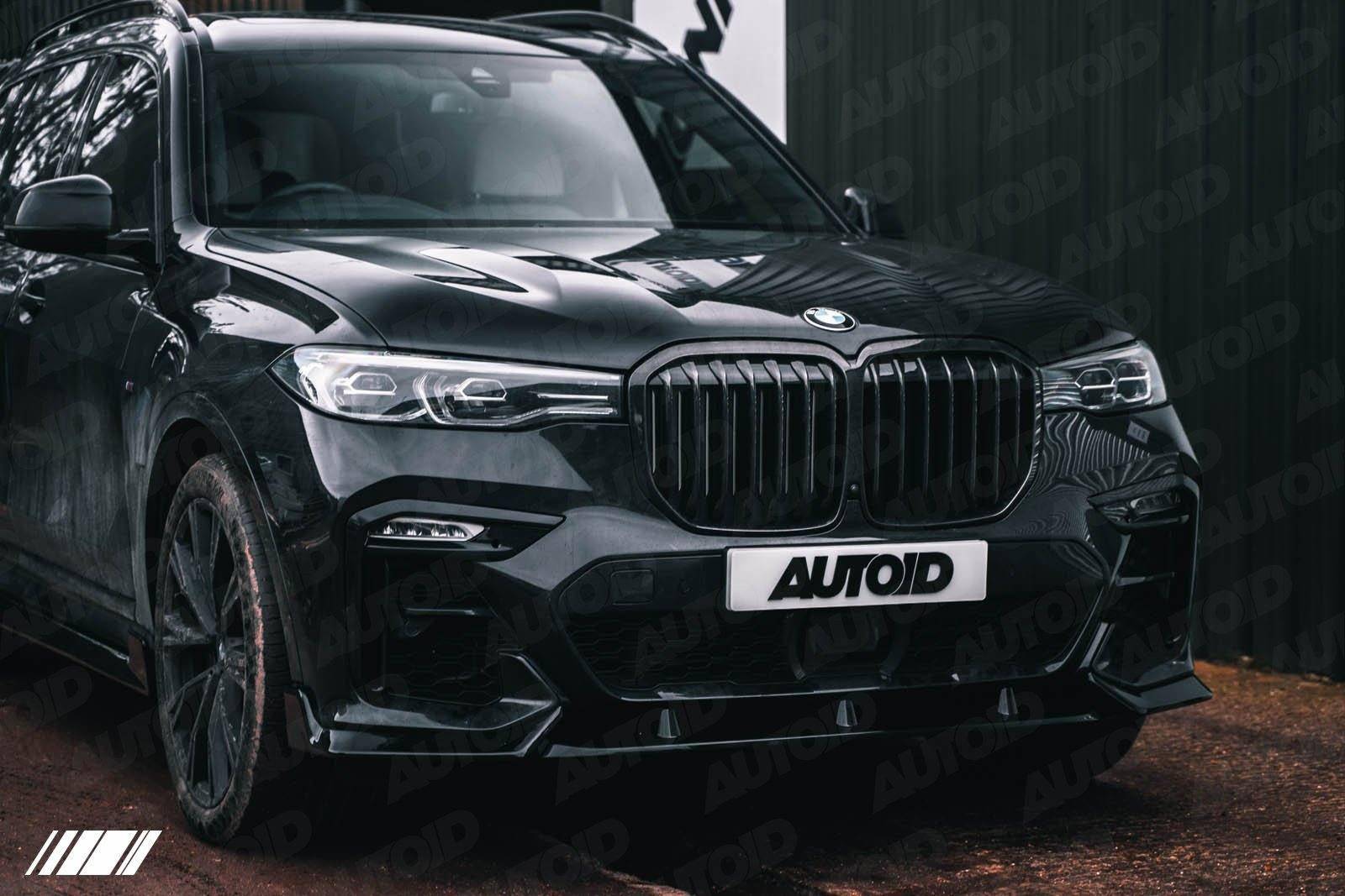 Gloss Black Kidney Grille for BMW X7 (2018+, G07) - AUTOID - Front Grille - Essentials