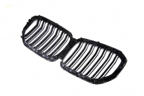 Gloss Black Kidney Grille for BMW X7 by FORM (2018+, G07) - AUTOID® - Front Grille - FORM Industries