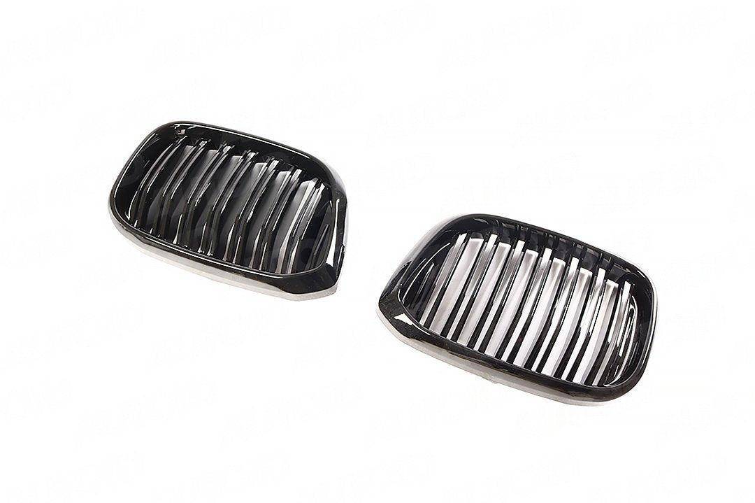 Gloss Black Kidney Grilles for BMW X3 & X4 (2019+, G01 G02) - AUTOID - Front Grille - Essentials