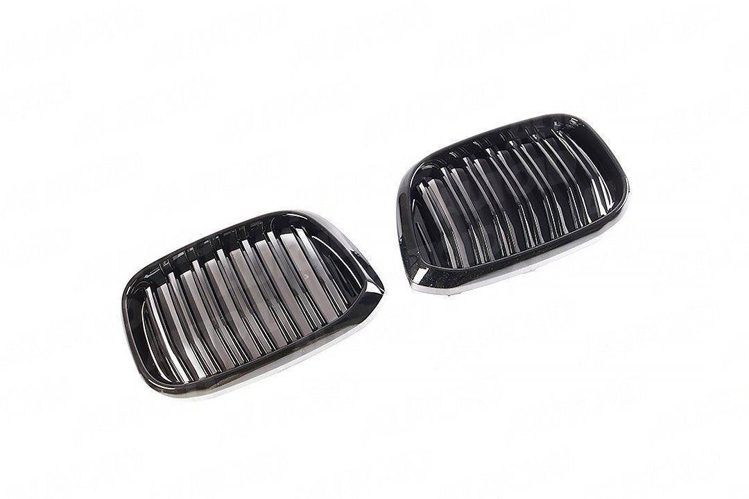 Gloss Black Kidney Grilles for BMW X3 & X4 (2019+, G01 G02) - AUTOID - Front Grille - Essentials