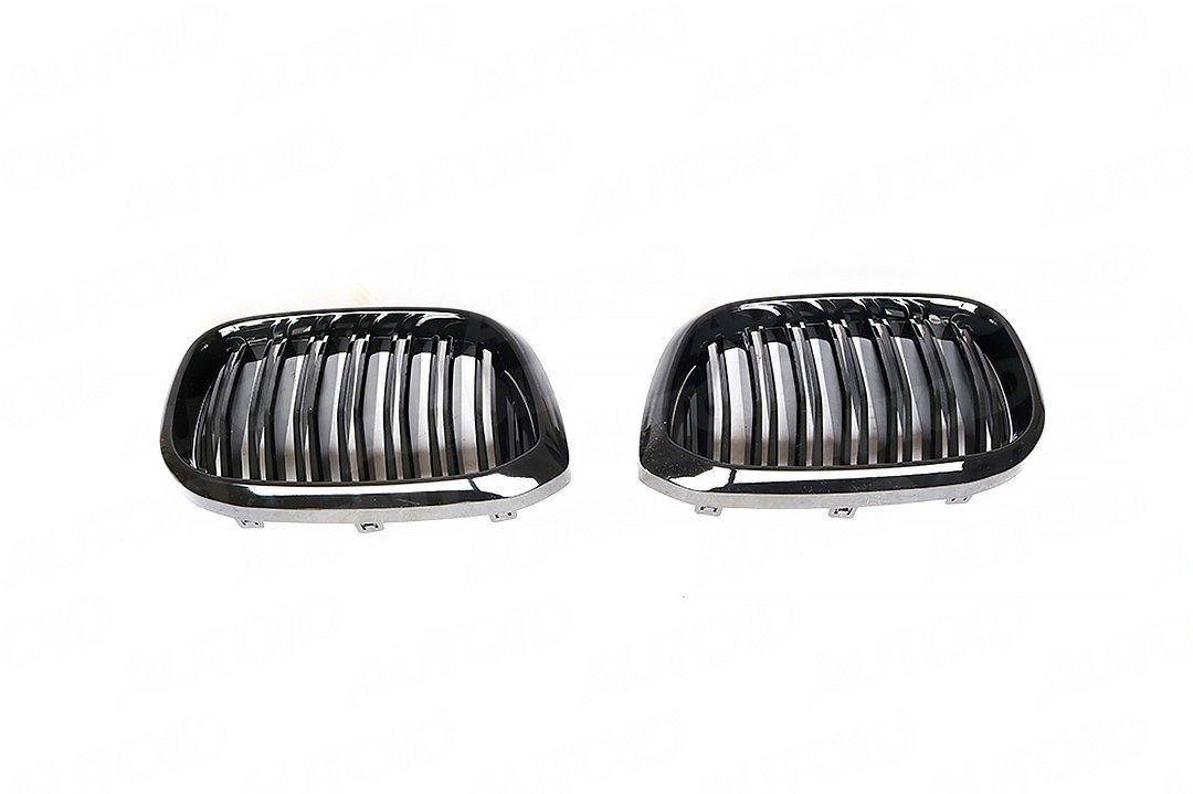 Gloss Black Kidney Grilles for BMW X3 & X4 (2019+, G01 G02) - AUTOID - Front Grille - Essentials