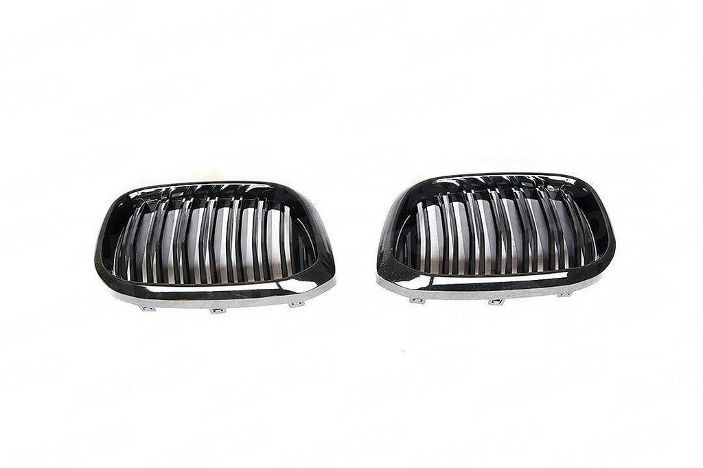 Gloss Black Kidney Grilles for BMW X3 & X4 by FORM (2019-2022, G01 G02) - AUTOID® - Front Grille - FORM Industries