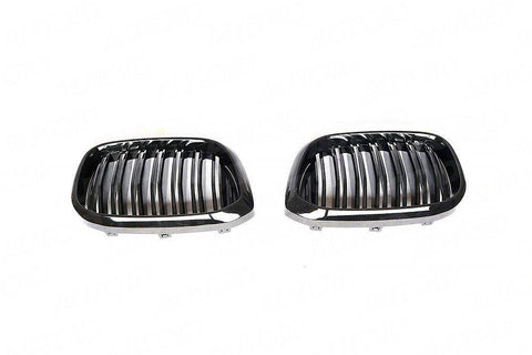 Gloss Black Kidney Grilles for BMW X3 & X4 by FORM (2019-2022, G01 G02) - AUTOID® - Front Grille - FORM Industries