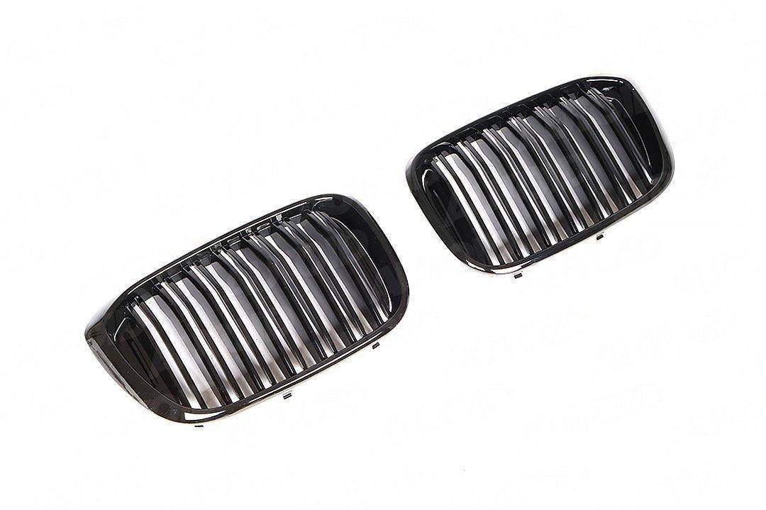 Gloss Black Kidney Grilles for BMW X3 & X4 by FORM (2019-2022, G01 G02) - AUTOID® - Front Grille - FORM Industries