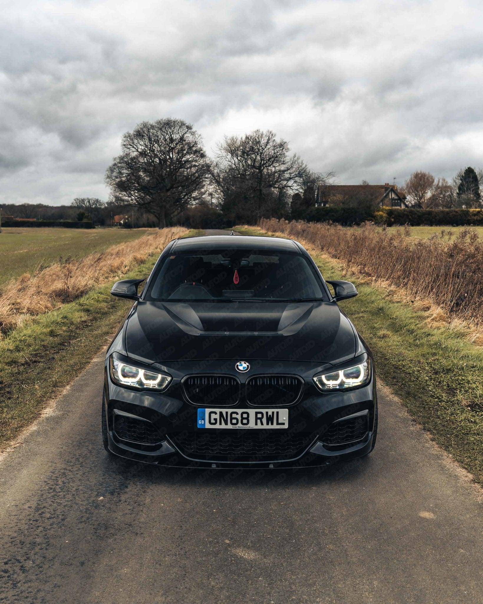 Gloss Black Performance Front Splitter for BMW 1 Series, M135i & M140i (2015 - 2019 LCI, F20 F21) - AUTOID - Front Lips & Splitters - Essentials