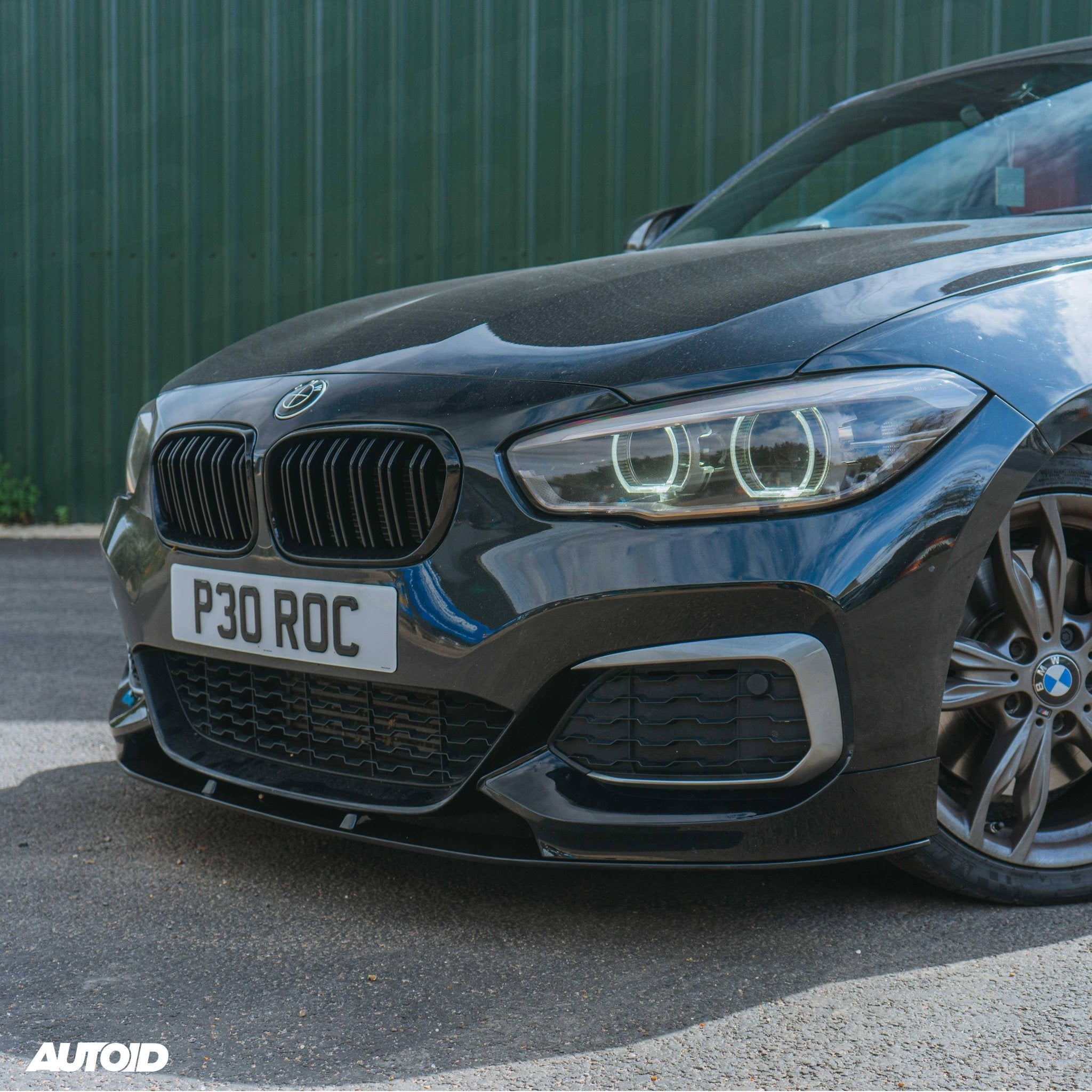 Gloss Black Performance Front Splitter for BMW 1 Series, M135i & M140i (2015 - 2019 LCI, F20 F21) - AUTOID - Front Lips & Splitters - Essentials