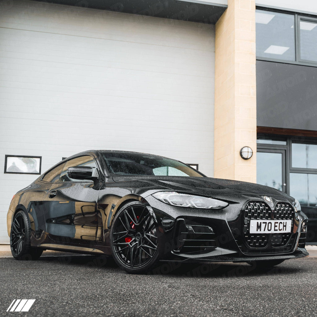 Gloss Black Performance Front Splitter for BMW 4 Series by FORM (2020+, G22 G23) - AUTOID® - Front Lips & Splitters - FORM Industries