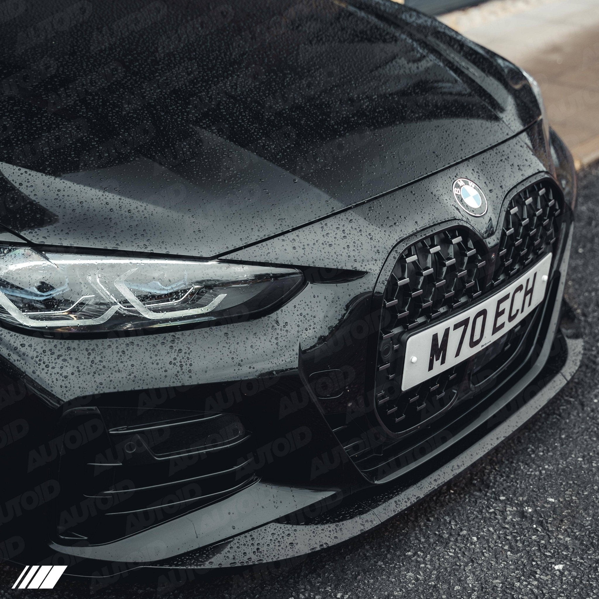 Gloss Black Performance Front Splitter for BMW 4 Series by FORM (2020+, G22 G23) - AUTOID® - Front Lips & Splitters - FORM Industries