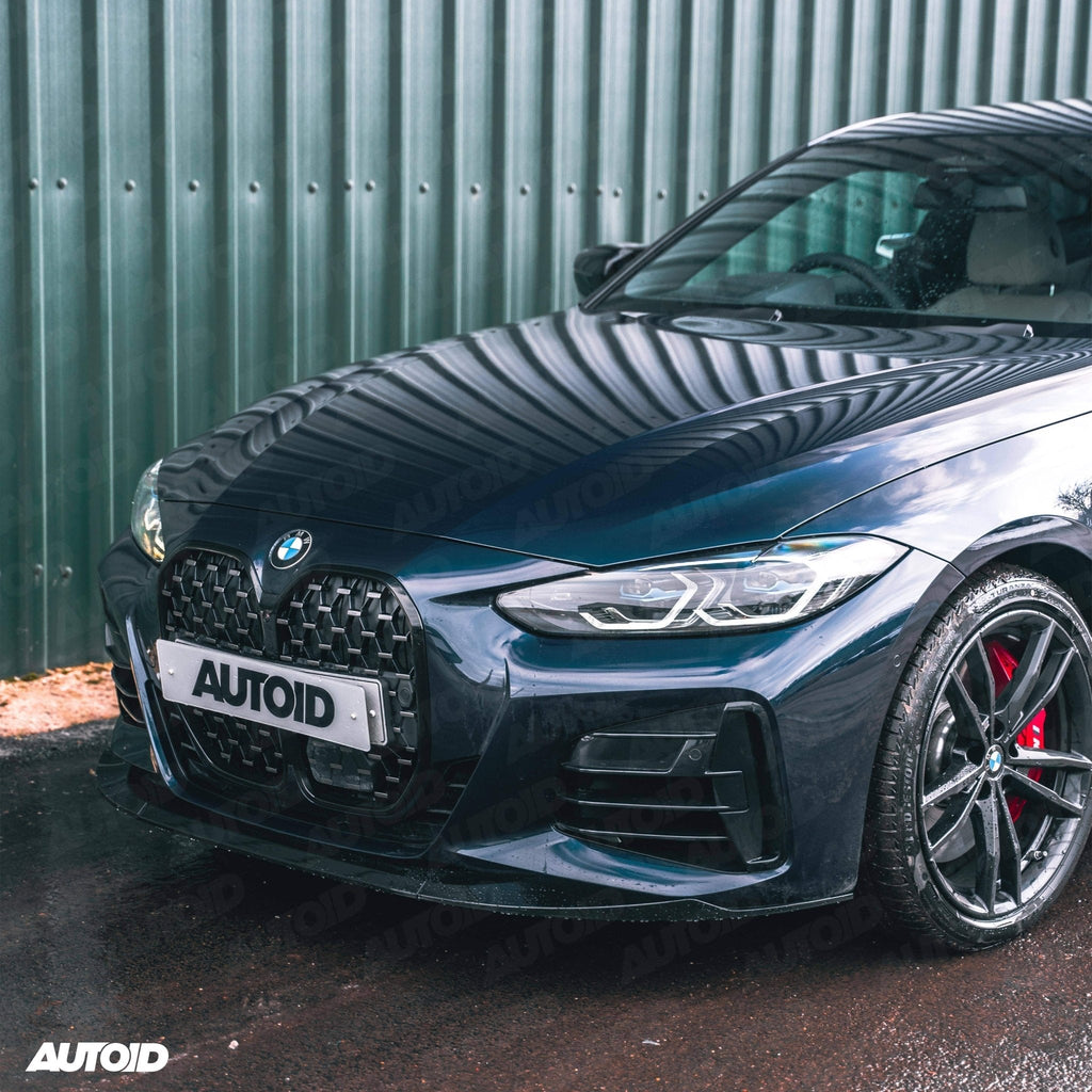 Gloss Black Performance Front Splitter for BMW 4 Series by FORM (2020+, G22 G23) - AUTOID® - Front Lips & Splitters - FORM Industries