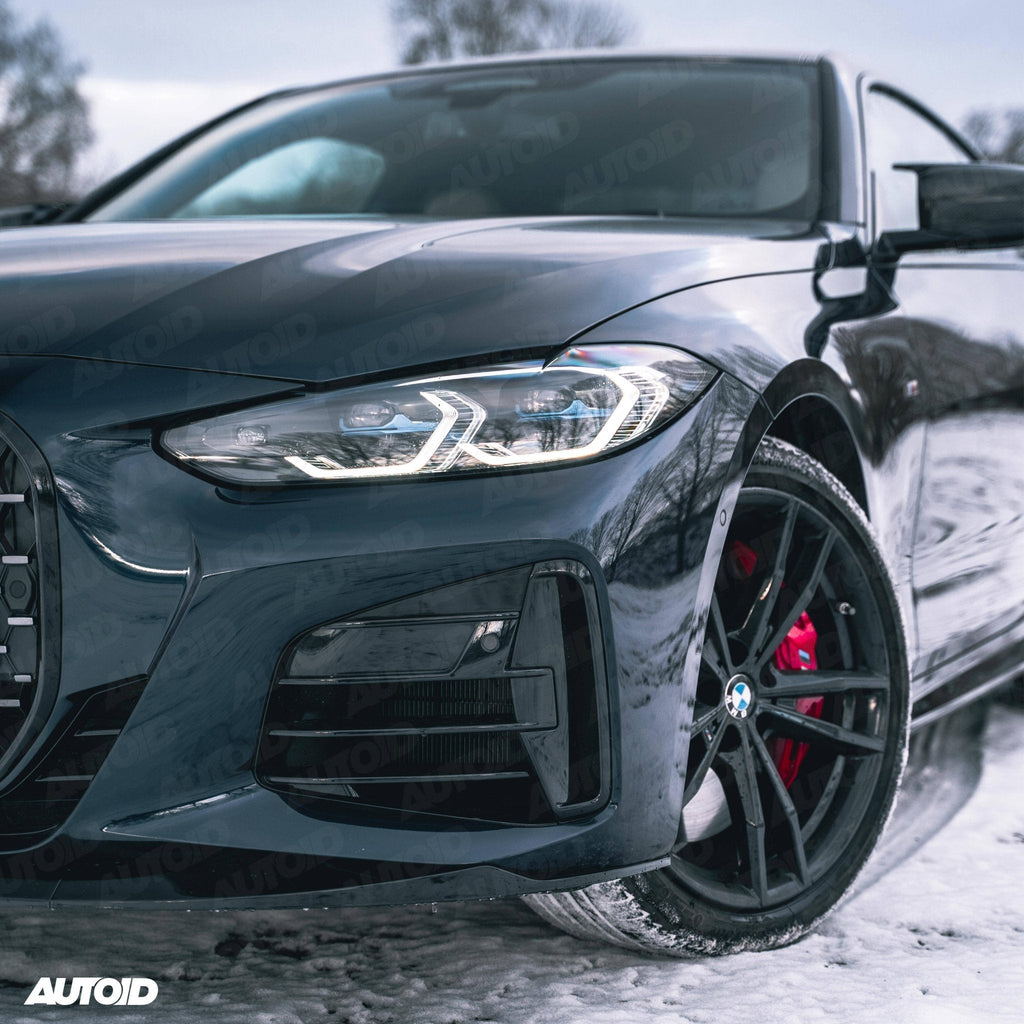 Gloss Black Performance Front Splitter for BMW 4 Series by FORM (2020+, G22 G23) - AUTOID® - Front Lips & Splitters - FORM Industries