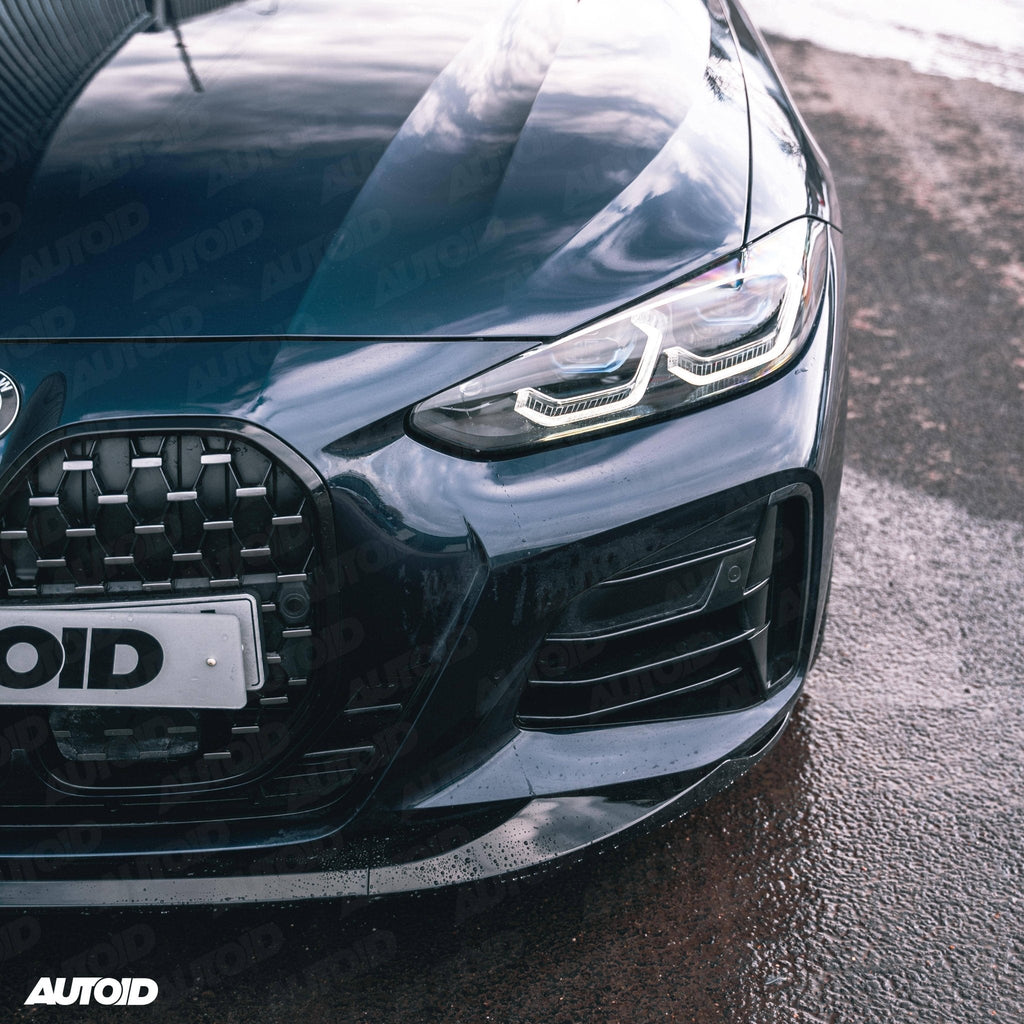 Gloss Black Performance Front Splitter for BMW 4 Series by FORM (2020+, G22 G23) - AUTOID® - Front Lips & Splitters - FORM Industries