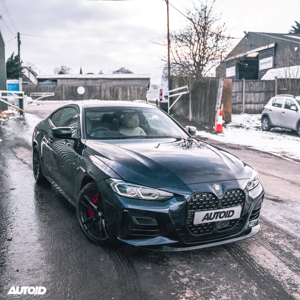 Gloss Black Performance Front Splitter for BMW 4 Series by FORM (2020+, G22 G23) - AUTOID® - Front Lips & Splitters - FORM Industries