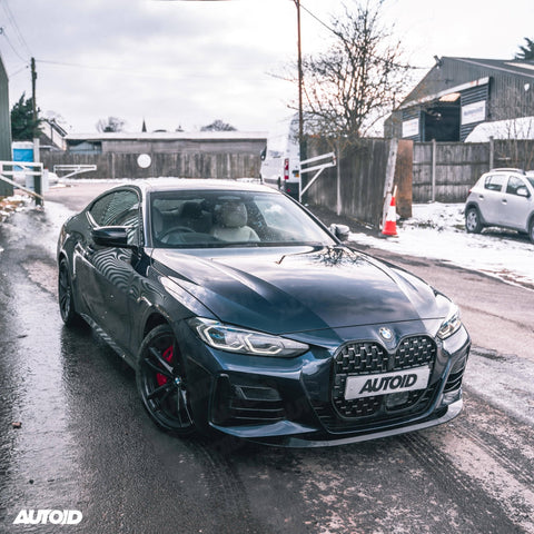 Gloss Black Performance Front Splitter for BMW 4 Series by FORM (2020+, G22 G23) - AUTOID® - Front Lips & Splitters - FORM Industries