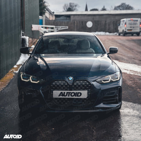 Gloss Black Performance Front Splitter for BMW 4 Series by FORM (2020+, G22 G23) - AUTOID® - Front Lips & Splitters - FORM Industries