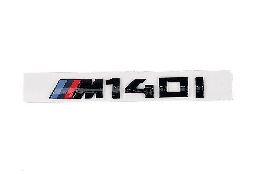 Gloss Black Rear Model Badge for BMW 1 Series M140i (F20 F21), Model Badges, Essentials - AUTOID | Premium Automotive Accessories