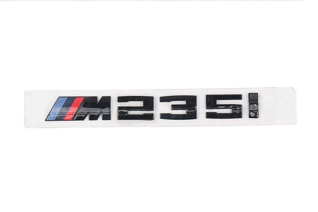 Gloss Black Rear Model Badge for BMW 2 Series M235i (F22 F23 F44), Model Badges, Essentials - AUTOID | Premium Automotive Accessories