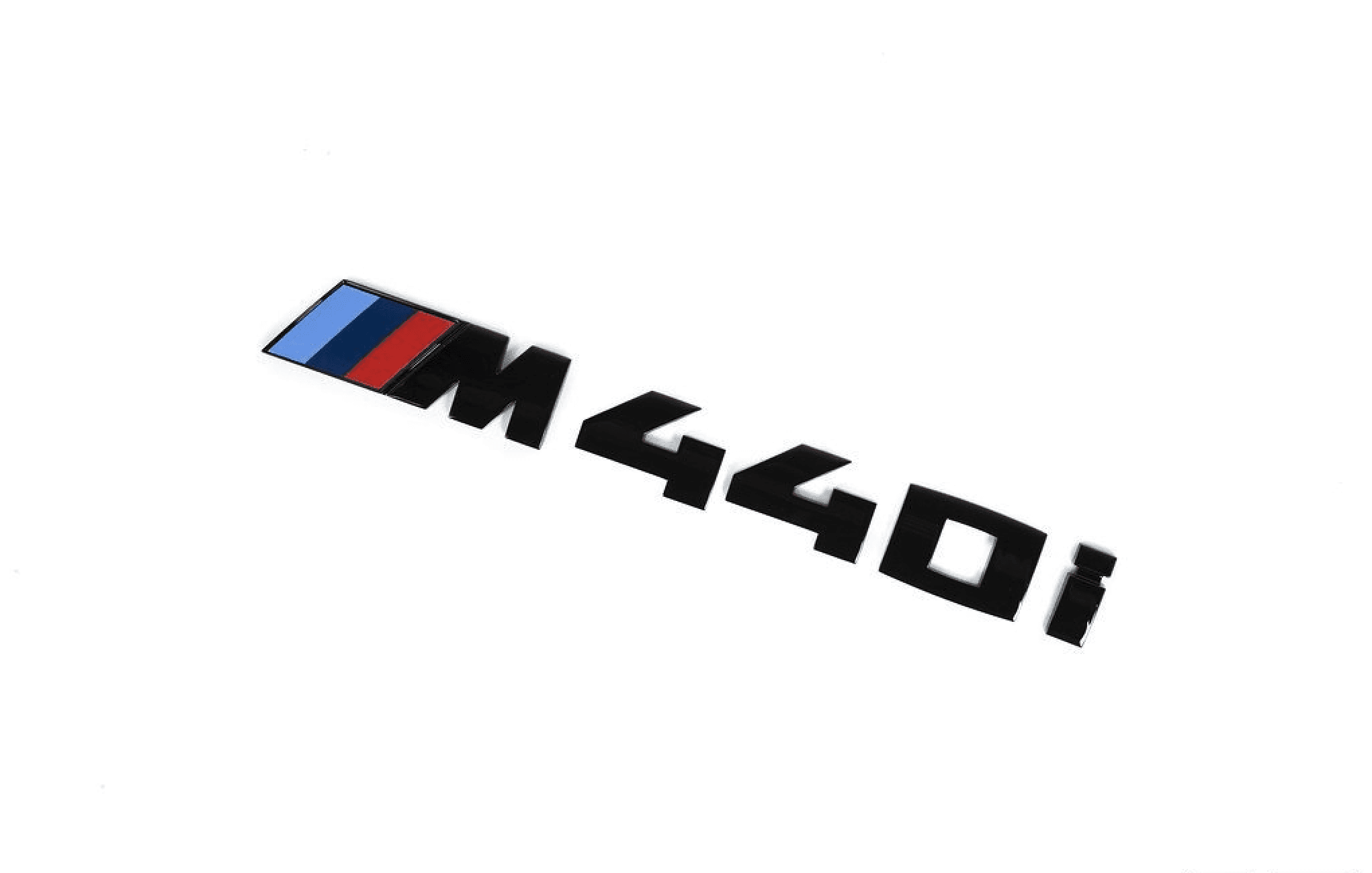 Gloss Black Rear Model Badge for BMW M440i, Model Badges, Essentials - AUTOID | Premium Automotive Accessories