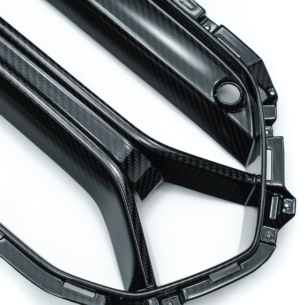 BMW G8X M3/M4 Prepreg Carbon Fiber Grilles (Adro Bumper V2) by Adro - AUTOID® - Front Grille - Adro