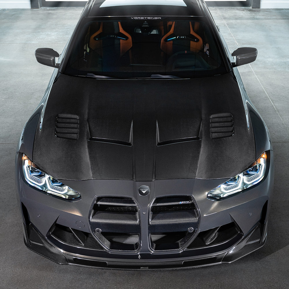 GTS - V BMW G80 M3 | G82/G83 M4 Carbon Fiber Aero Bonnet by Vorsteiner - AUTOID - Front Hood - Vorsteiner
