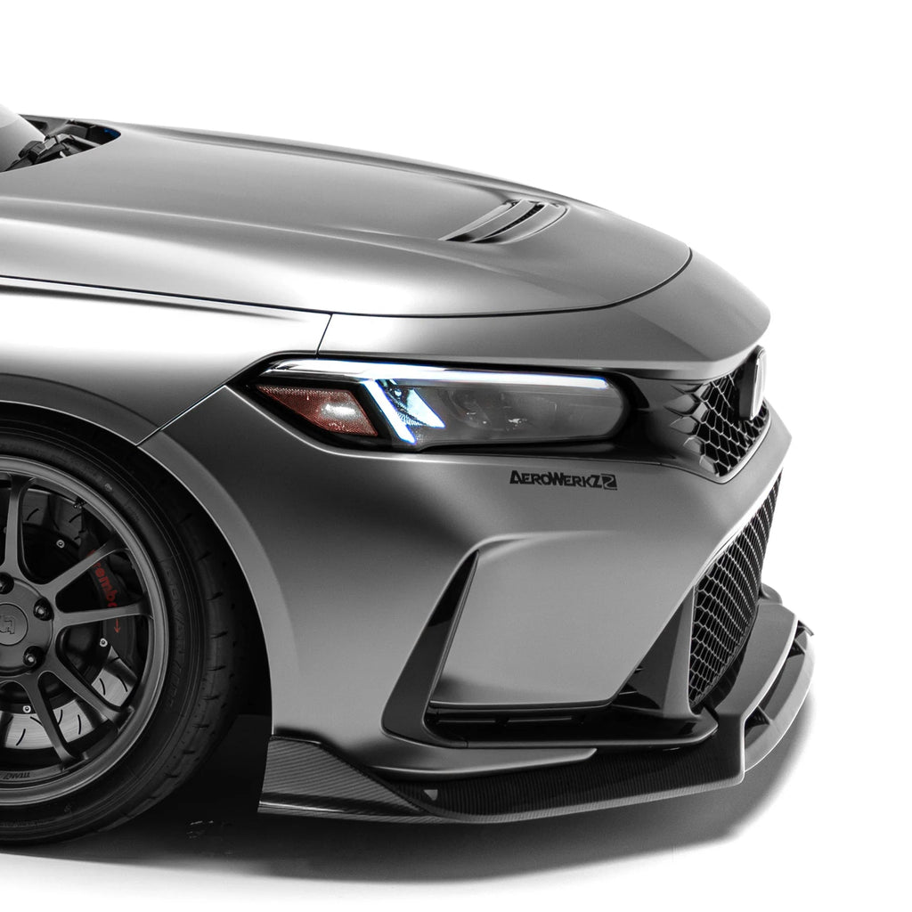 Honda Civic FL5 Type R Carbon Fibre Front Splitter by Adro - AUTOID® - Front Lips & Splitters - Adro