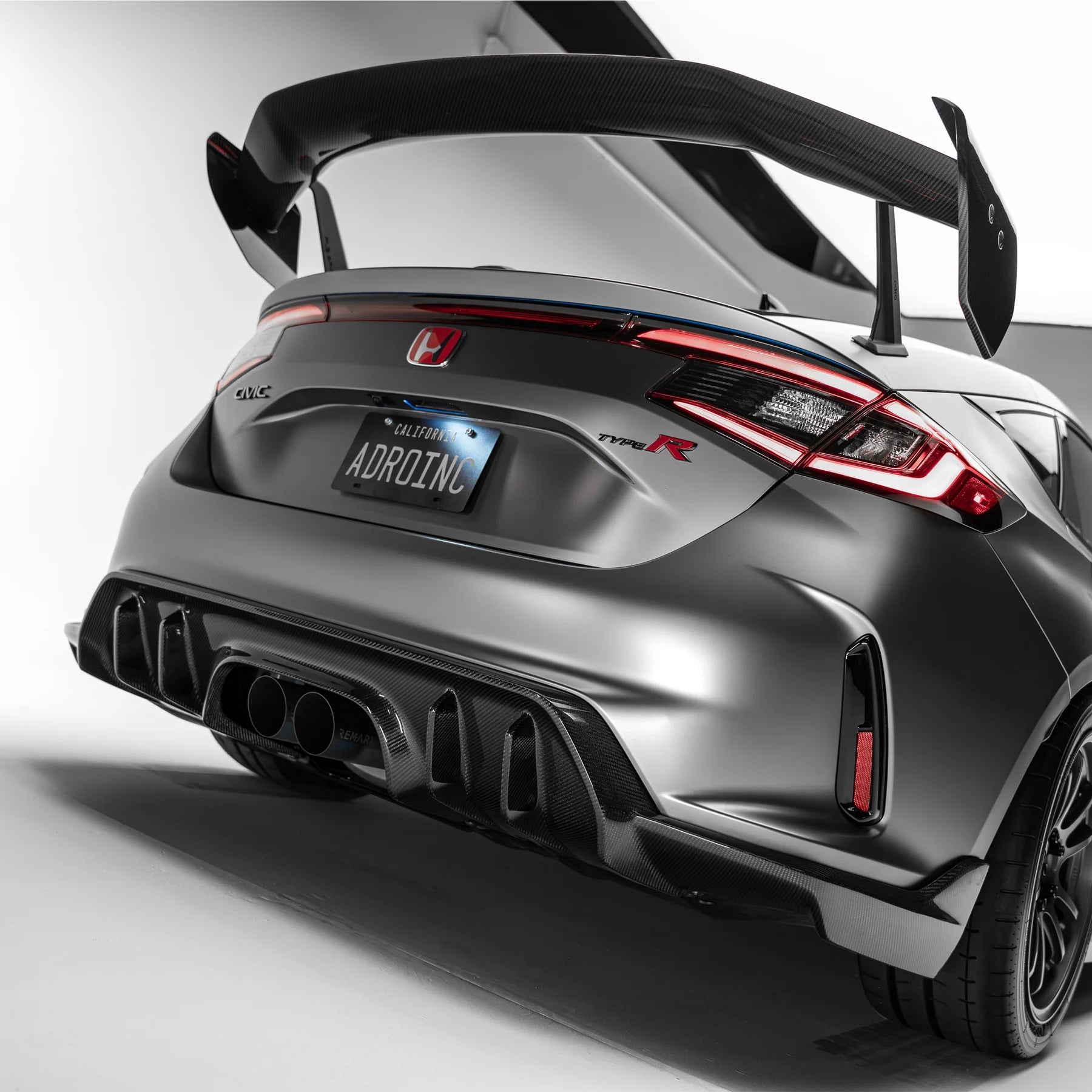 Honda Civic FL5 Type R Carbon Fibre Rear Diffuser by Adro - AUTOID - Rear Diffusers - Adro