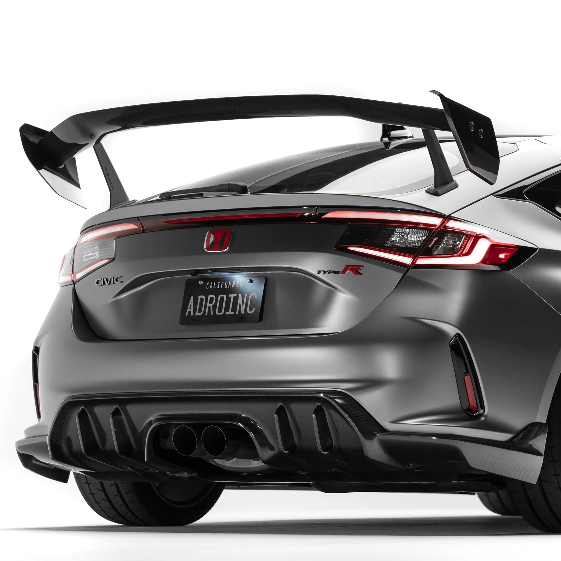 Honda Civic FL5 Type R Pre - Preg Carbon Fibre AT - R4 Rear Wing by Adro - AUTOID - Rear Wings - Adro