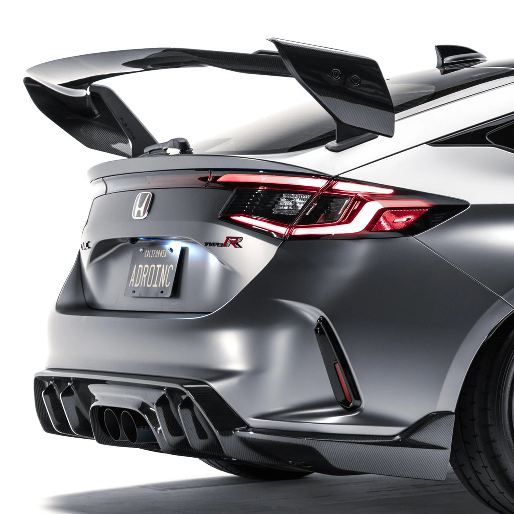 Honda Civic FL5 Type R Pre-Preg Carbon Fibre AT-R4 Rear Wing by Adro - AUTOID® - Rear Wings - Adro