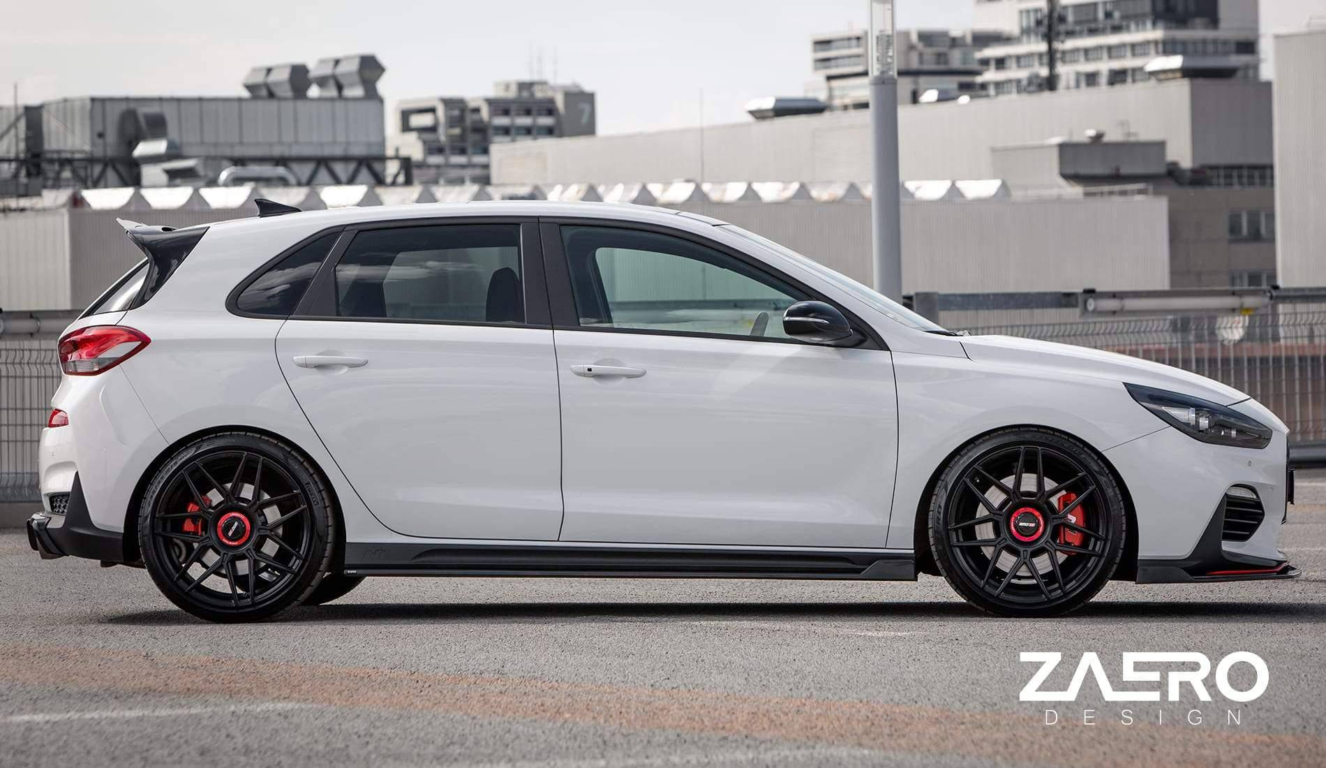 Hyundai i30 N EVO - 1 Gloss Black Side Skirts by ZAERO (2018+) - AUTOID - Side Skirts & Winglets - Zaero Design