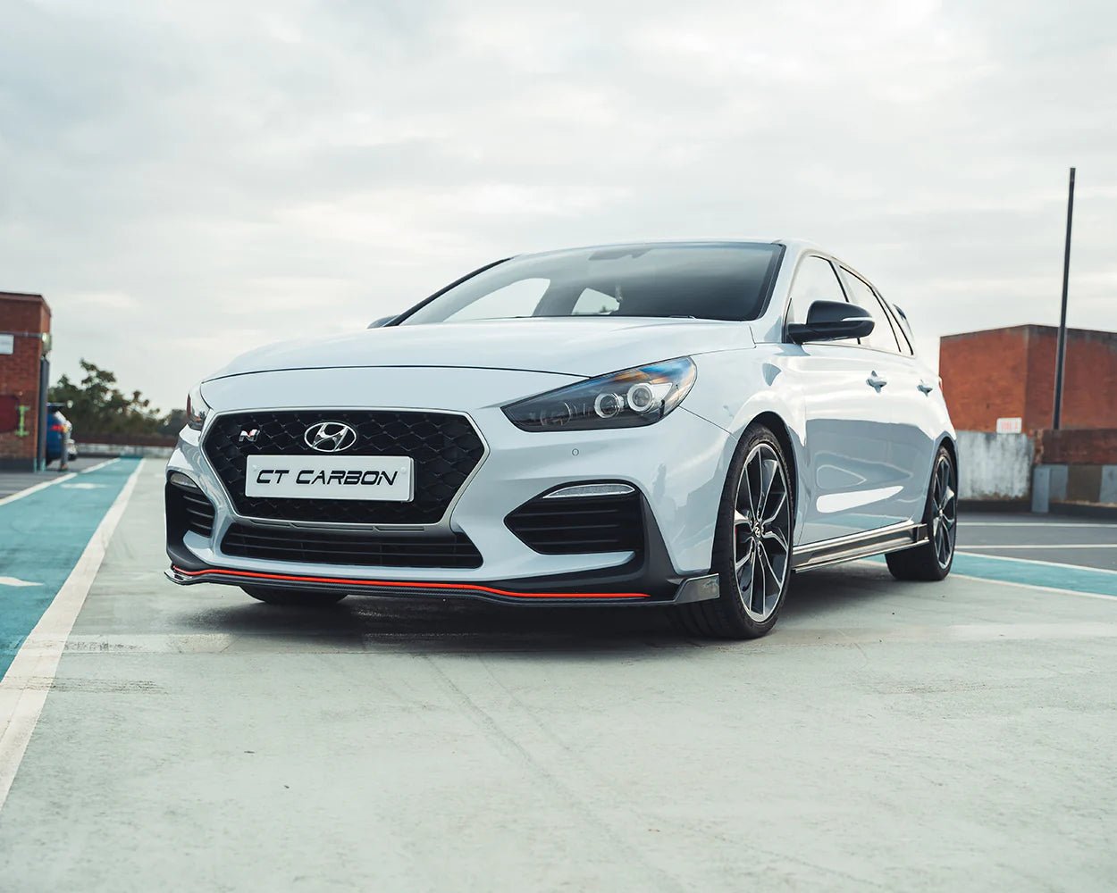 Hyundai i30 N Pre - Facelift EVO - 1 Carbon Fibre Front Splitter (2018 - 2020) - AUTOID - Front Lips & Splitters - CT Design