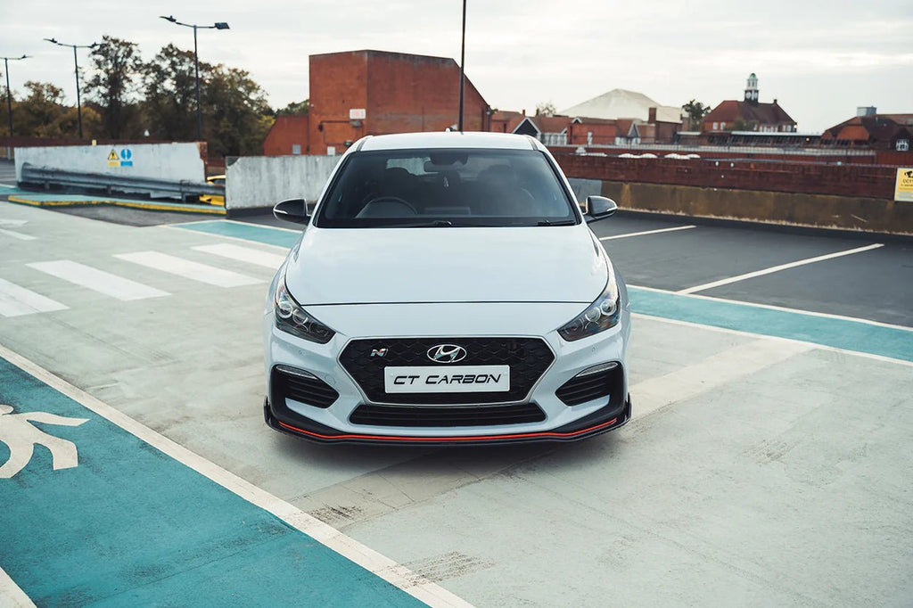 Hyundai i30 N Pre-Facelift EVO-1 Carbon Fibre Front Splitter (2018-2020) - AUTOID® - Front Lips & Splitters - CT Design