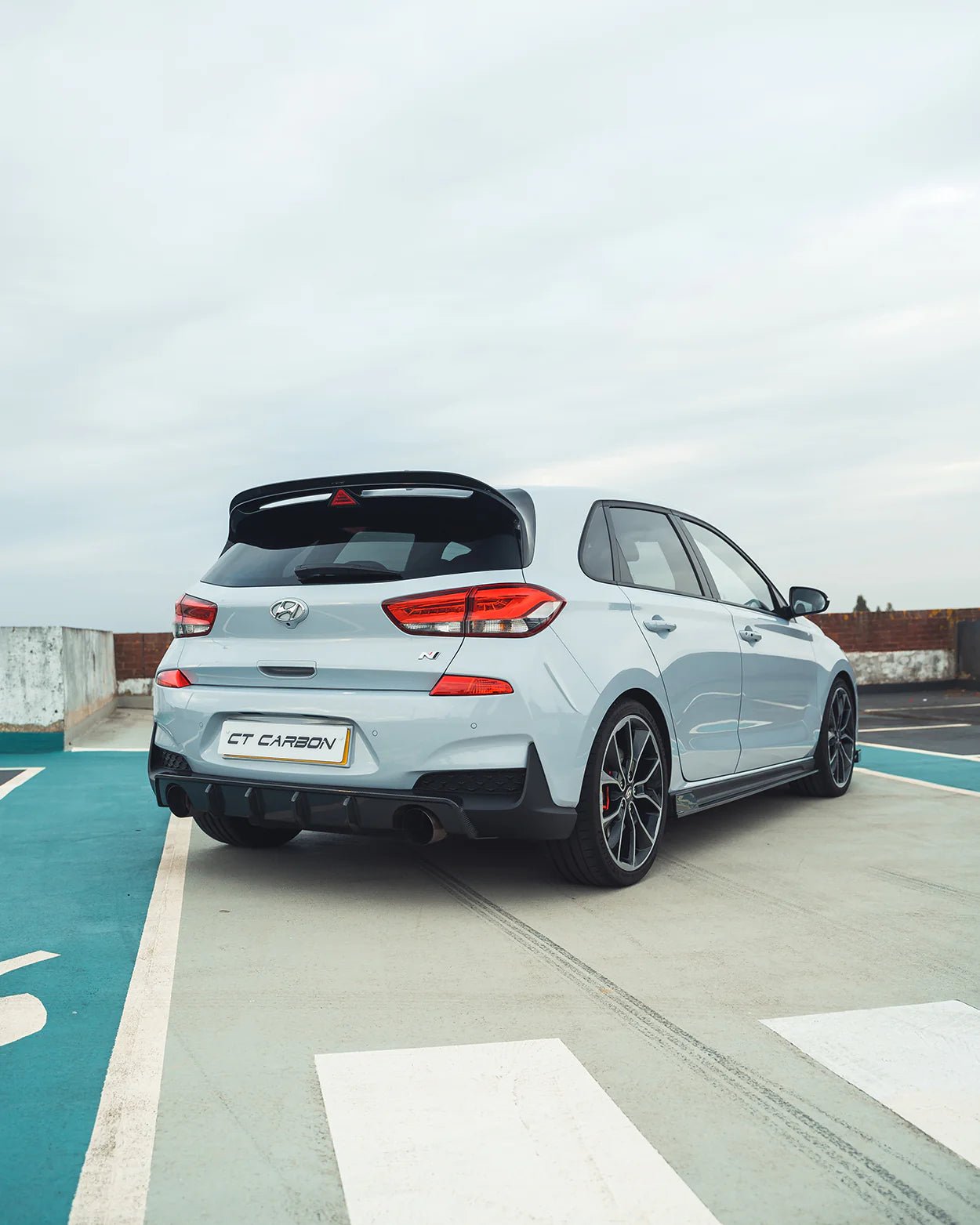 Hyundai i30 N Pre - Facelift EVO - 1 Carbon Fibre Rear Diffuser (2018 - 2020) - AUTOID - Rear Diffusers - CT Design