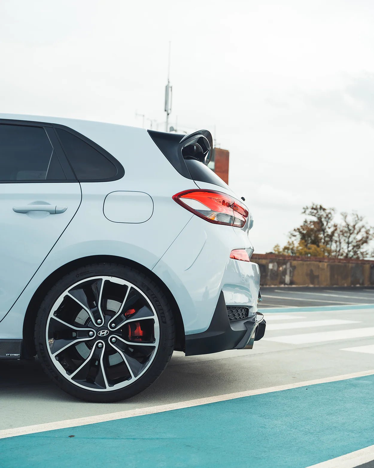 Hyundai i30 N Pre - Facelift EVO - 1 Carbon Fibre Rear Diffuser (2018 - 2020) - AUTOID - Rear Diffusers - CT Design