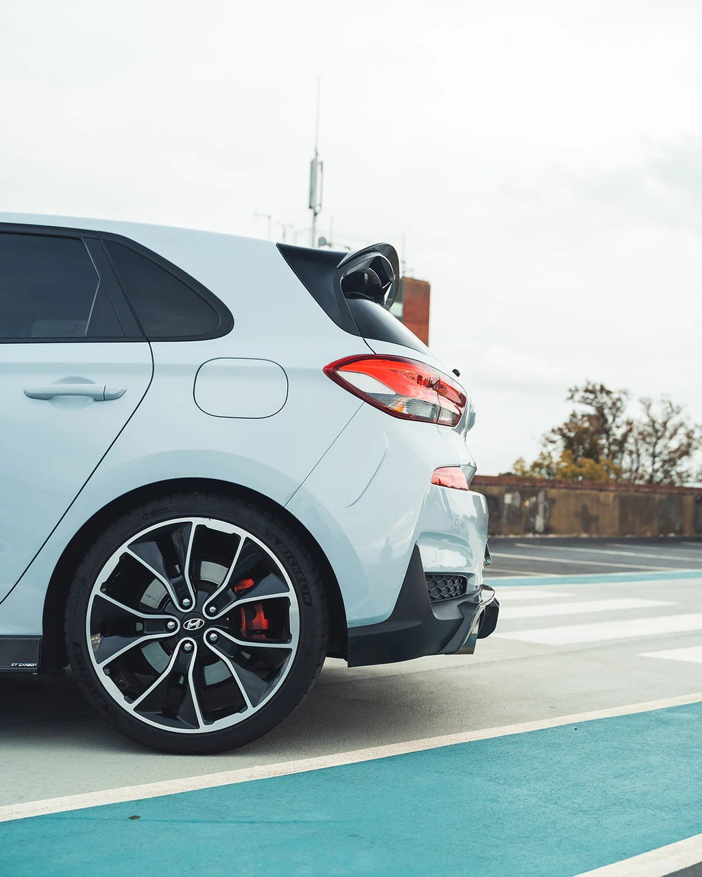 Hyundai i30 N Pre-Facelift EVO-1 Carbon Fibre Rear Diffuser (2018-2020) - AUTOID® - Rear Diffusers - CT Design