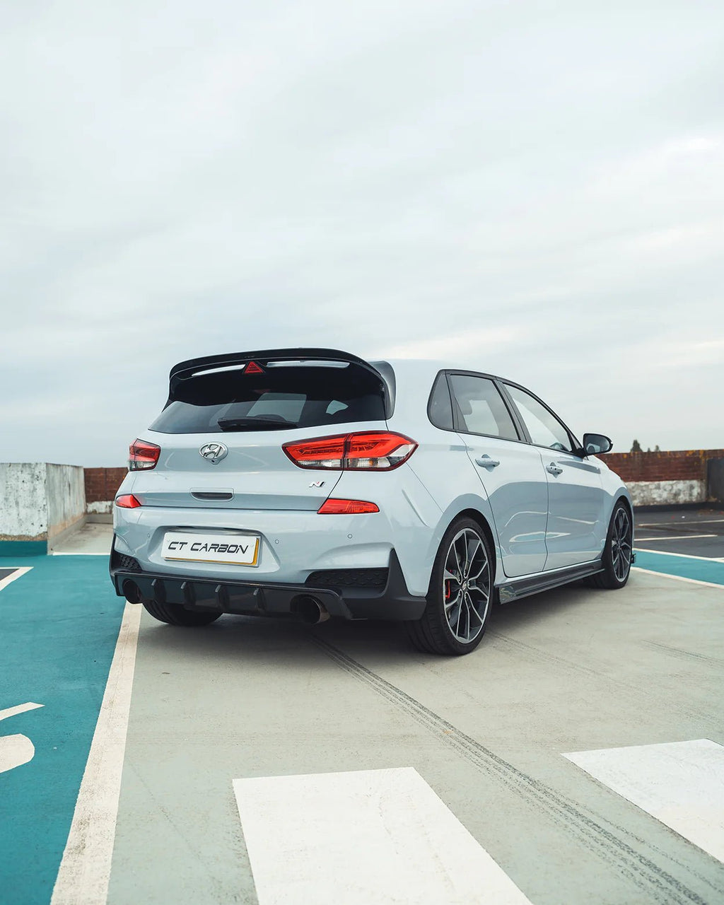 Hyundai i30 N Pre-Facelift EVO-1 Carbon Fibre Rear Diffuser (2018-2020) - AUTOID® - Rear Diffusers - CT Design
