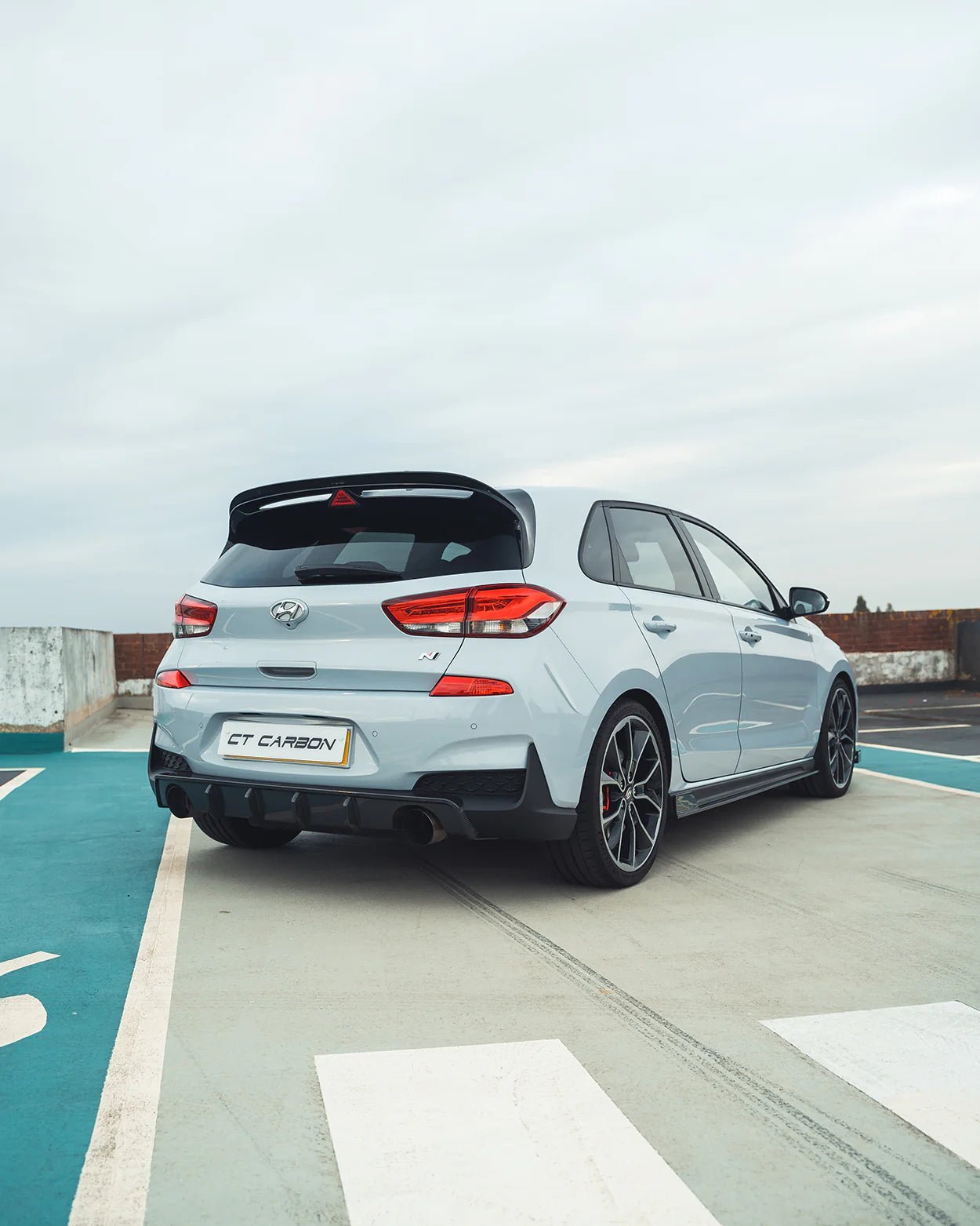 Hyundai i30 N Pre-Facelift EVO-1 Carbon Fibre Rear Diffuser (2018-2020) - AUTOID® - Rear Diffusers - CT Design
