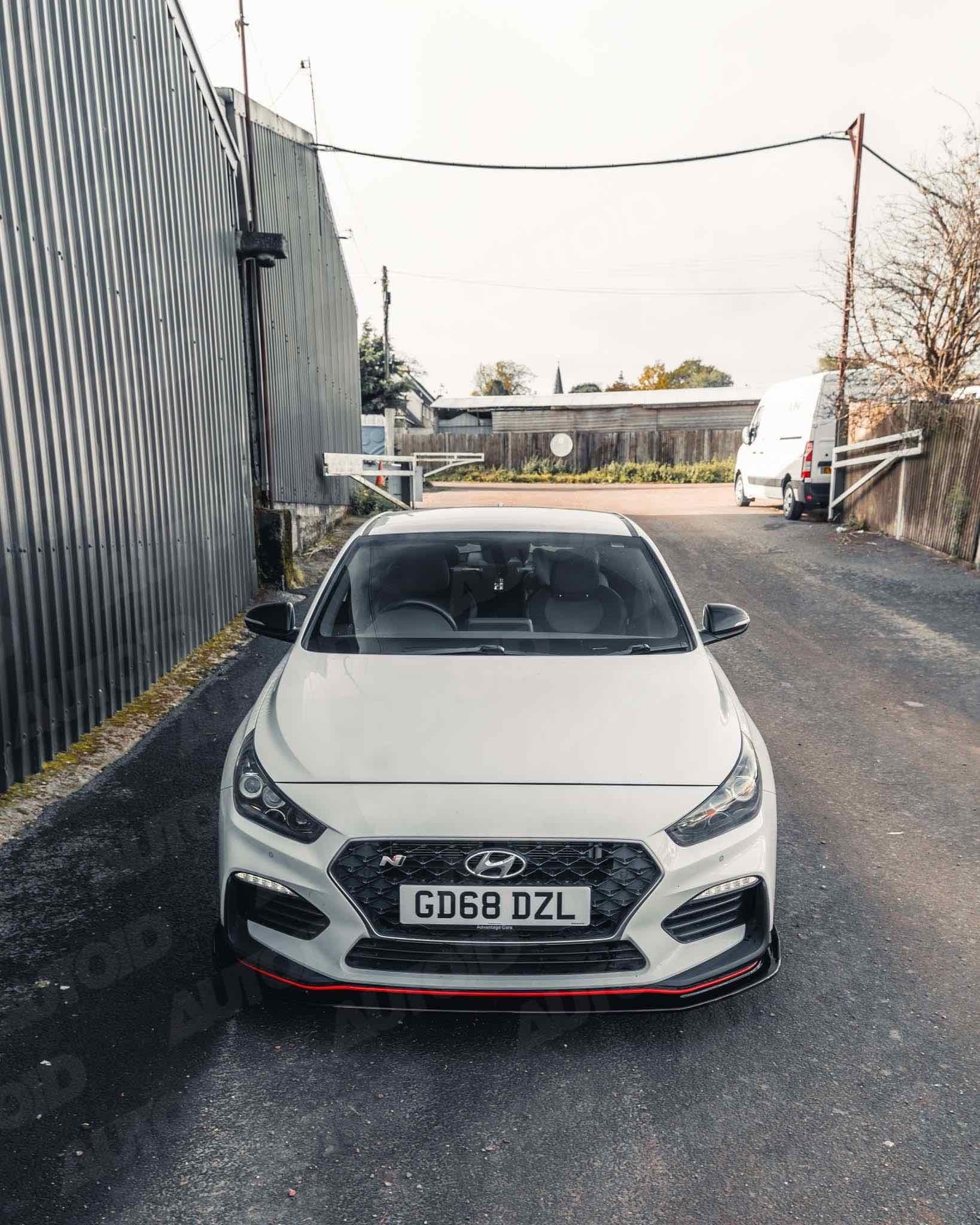 Hyundai i30 N Pre - Facelift EVO - 1 Gloss Black Front Splitter by ZAERO (2018 - 2020) - AUTOID - Front Lips & Splitters - Zaero Design