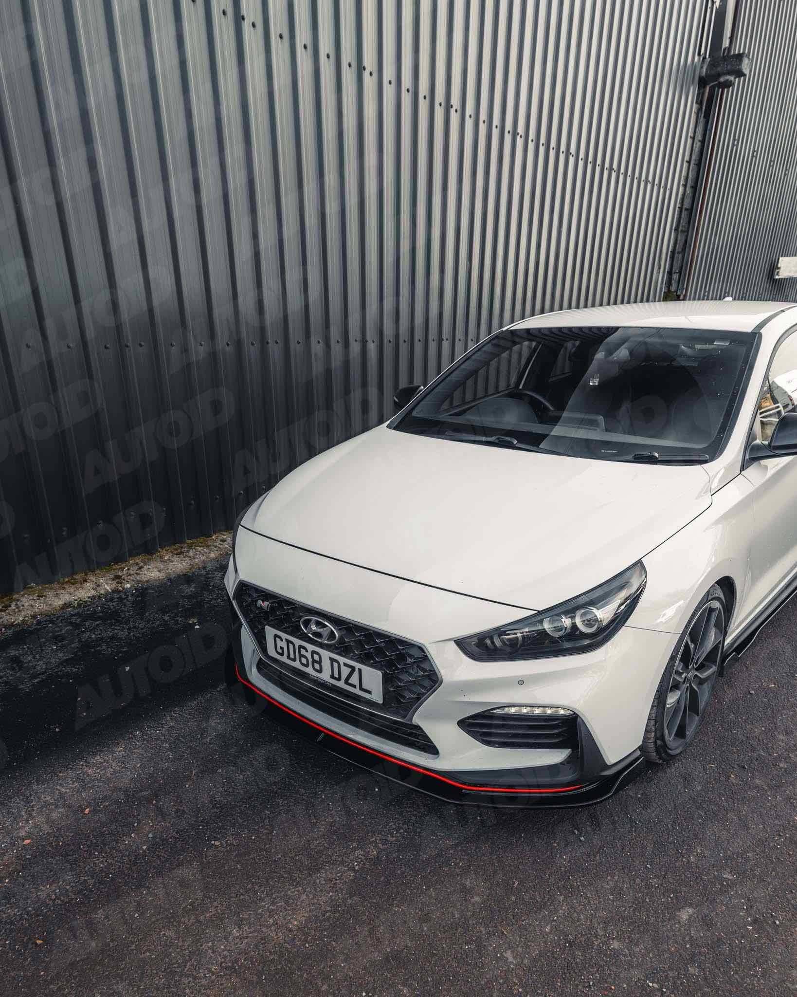 Hyundai i30 N Pre - Facelift EVO - 1 Gloss Black Front Splitter by ZAERO (2018 - 2020) - AUTOID - Front Lips & Splitters - Zaero Design